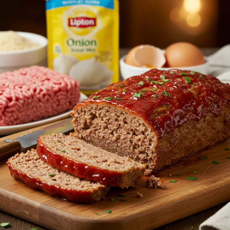lipton onion soup meatloaf recipe