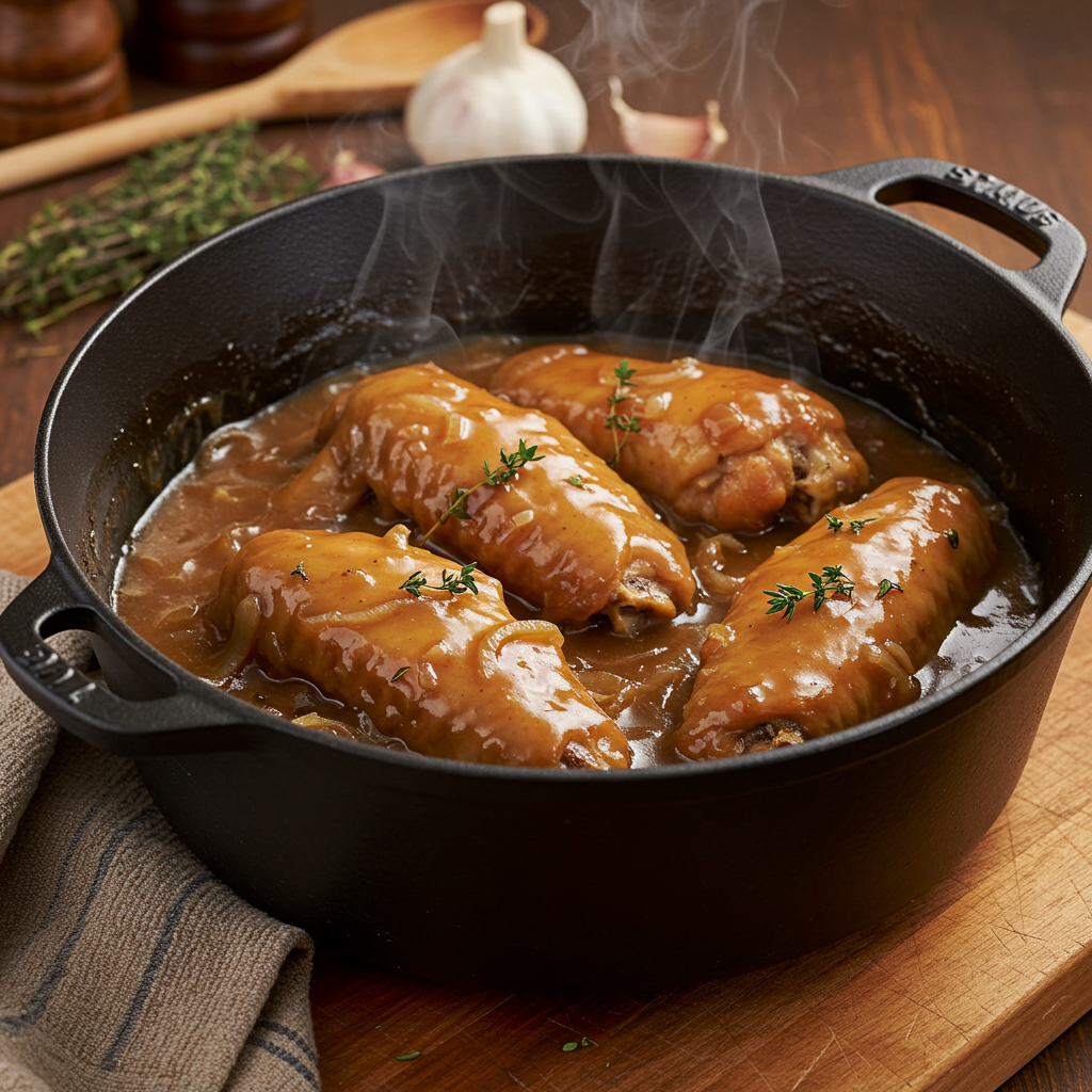 Smothered Turkey Wings Recipe