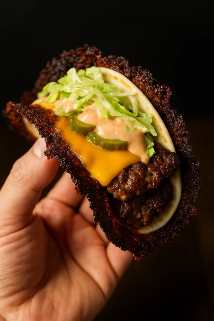 Smash Burger Tacos